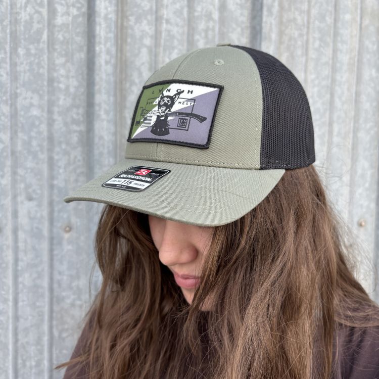 Richardson Loden/Black Low Pro Snapback Trucker Hat (115) - Camo Dog Patch