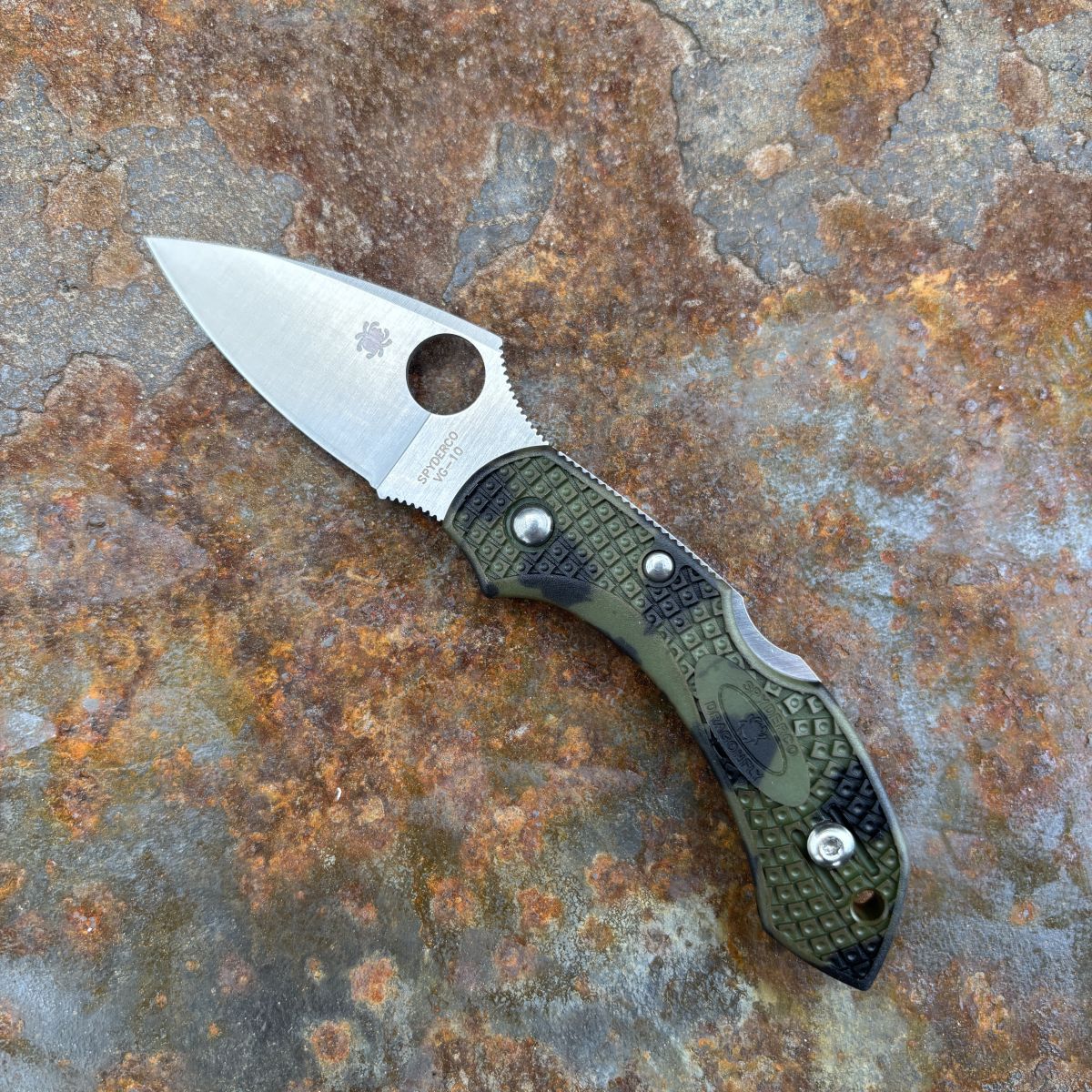 Spyderco Dragonfly 2 Zome Green FRN Satin VG10 (C28ZFPGR2) Deep