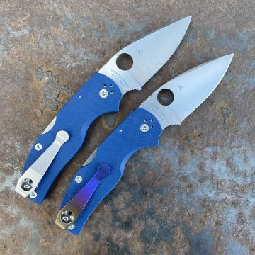 Spyderco Native 5 Cobalt Blue G10 Scales Satin SPY27 Blade Folding Knife