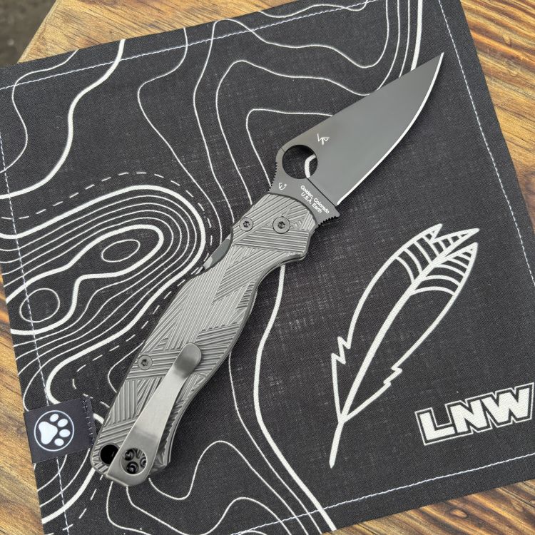 Spyderco Para 2 Samurai Titanium Scale Kit - KIT 21 - Dark Abyss