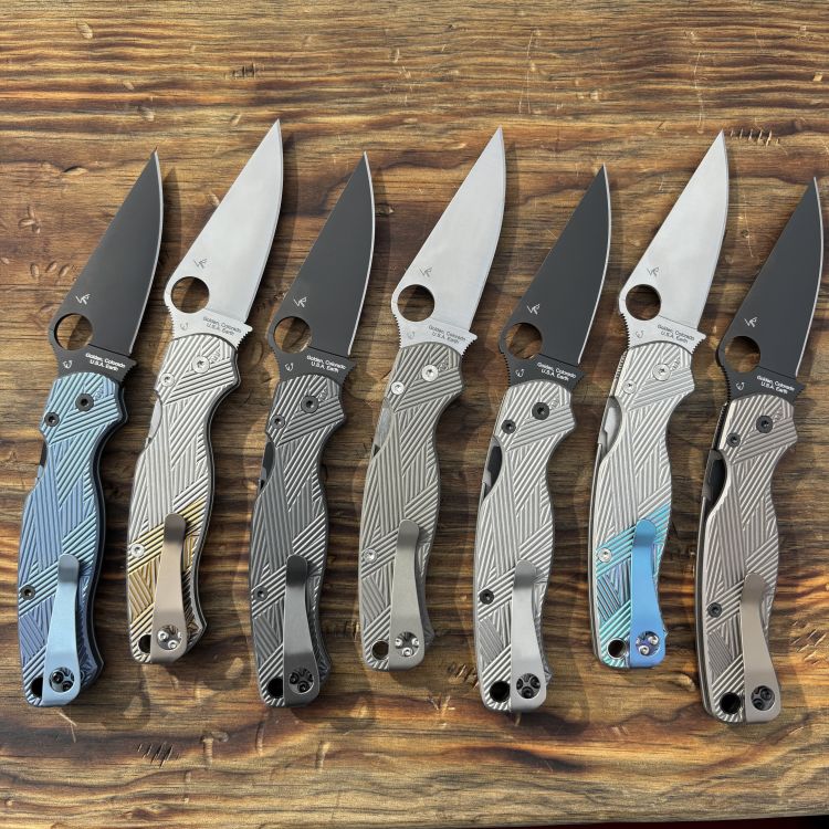 Spyderco PM2 Samurai Titanium Scale Kit