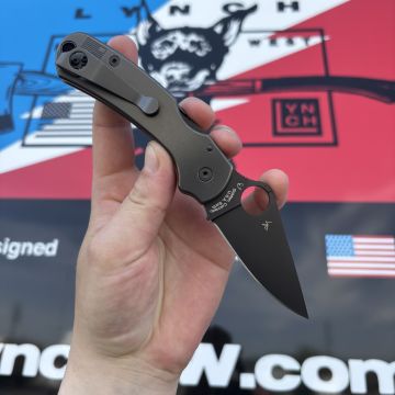Spyderco Para 3 Dark Abyss Plain Titanium Scales Black S45V MOD Knife