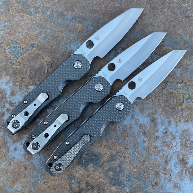 Spyderco Smock Carbon Fiber/G10 Satin S30V Blade Folding Knife