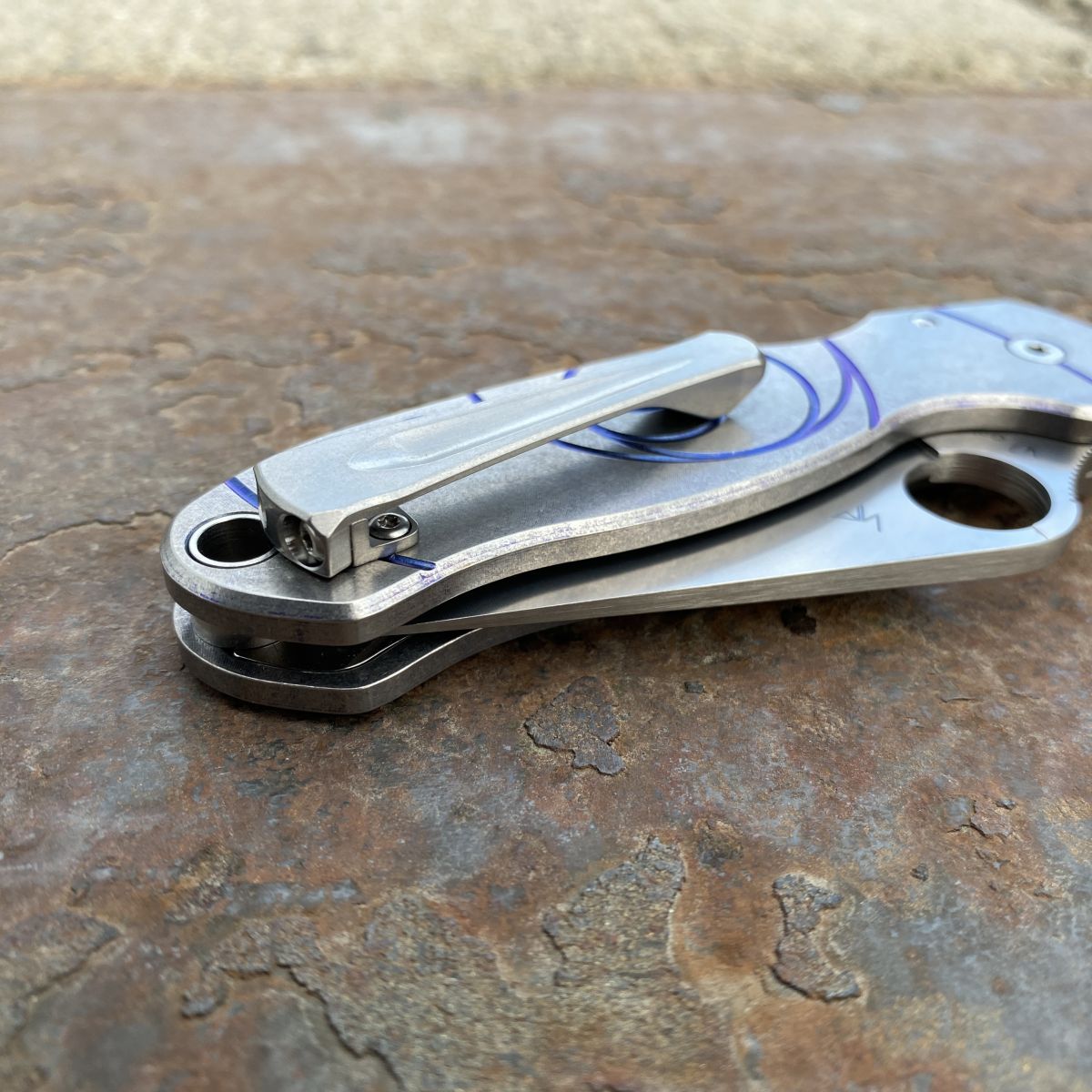 Spyderco Standard Modular V1 Machined Titanium Deep Carry Clip