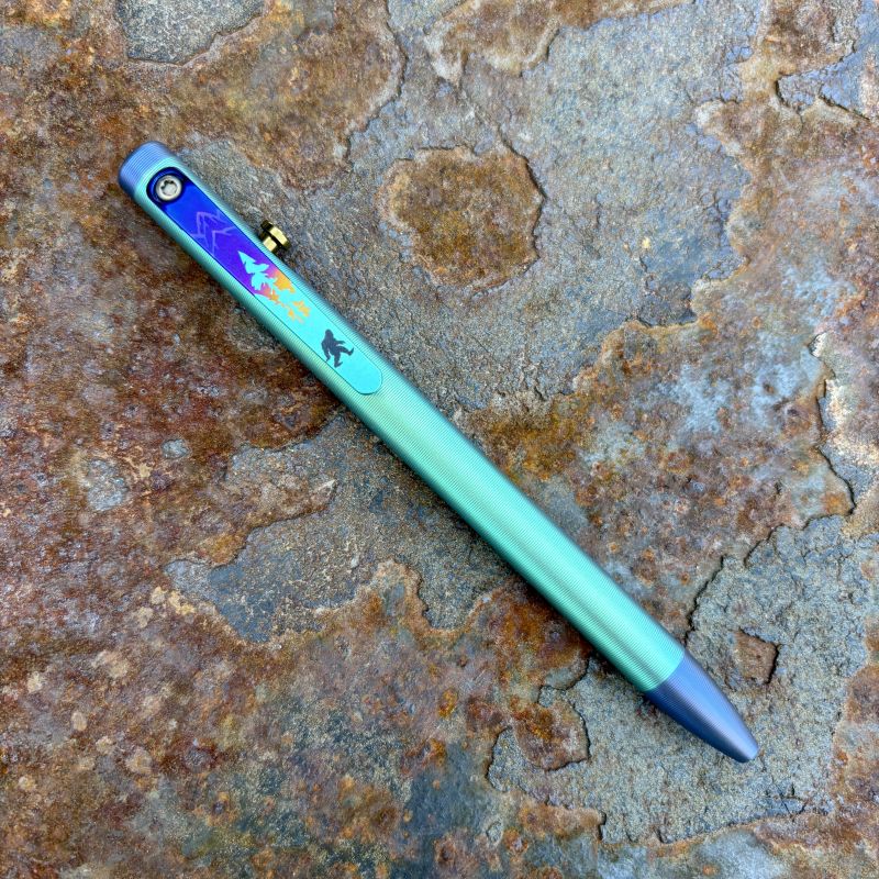 Tactile Turn Titanium Slim Bolt Action Pen - Catch Me If You Can