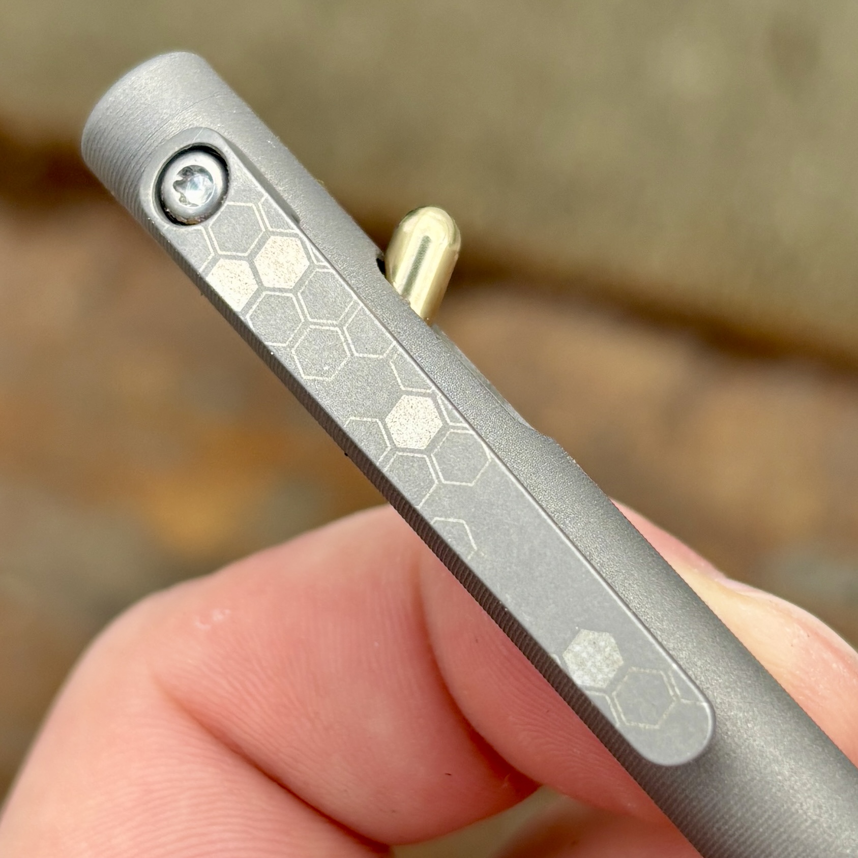 Tactile Turn Titanium Switch Pen - Mono-Comb