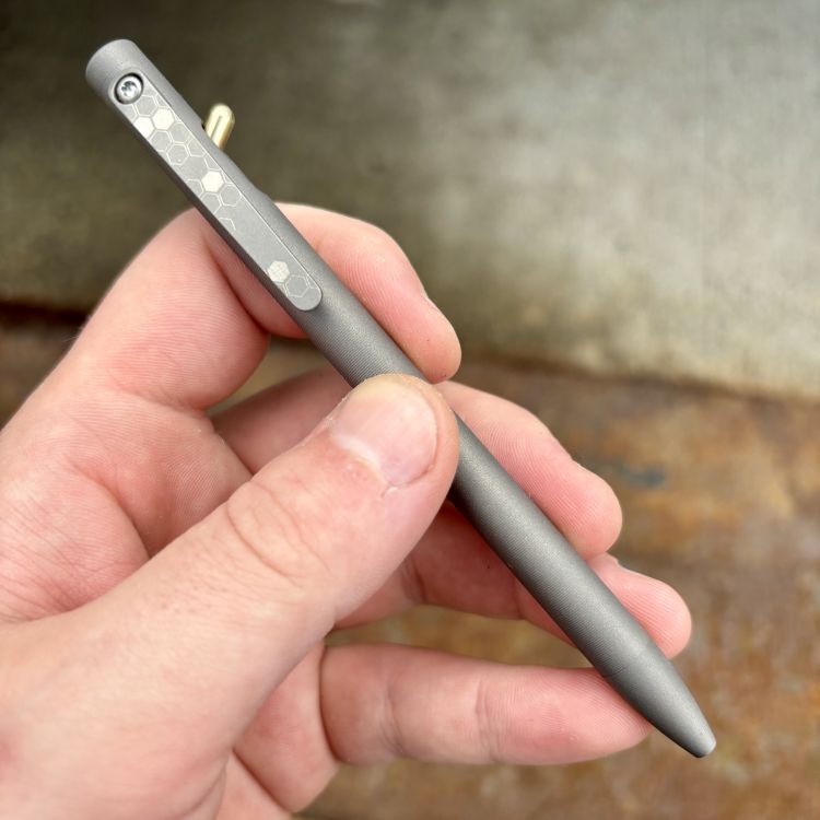 Tactile Turn Titanium Switch Pen - Mono-Comb