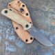 Zero Tolerance 0004 Canvas Micarta Dark Bronze Cerakote CruWear Fixed Blade