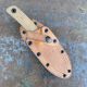 Zero Tolerance 0004 Canvas Micarta Dark Bronze Cerakote CruWear Fixed Blade