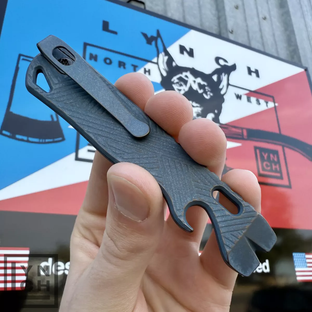 All Access Pass v1s Samurai Titanium Prybar EDC Pocket Tool Plain