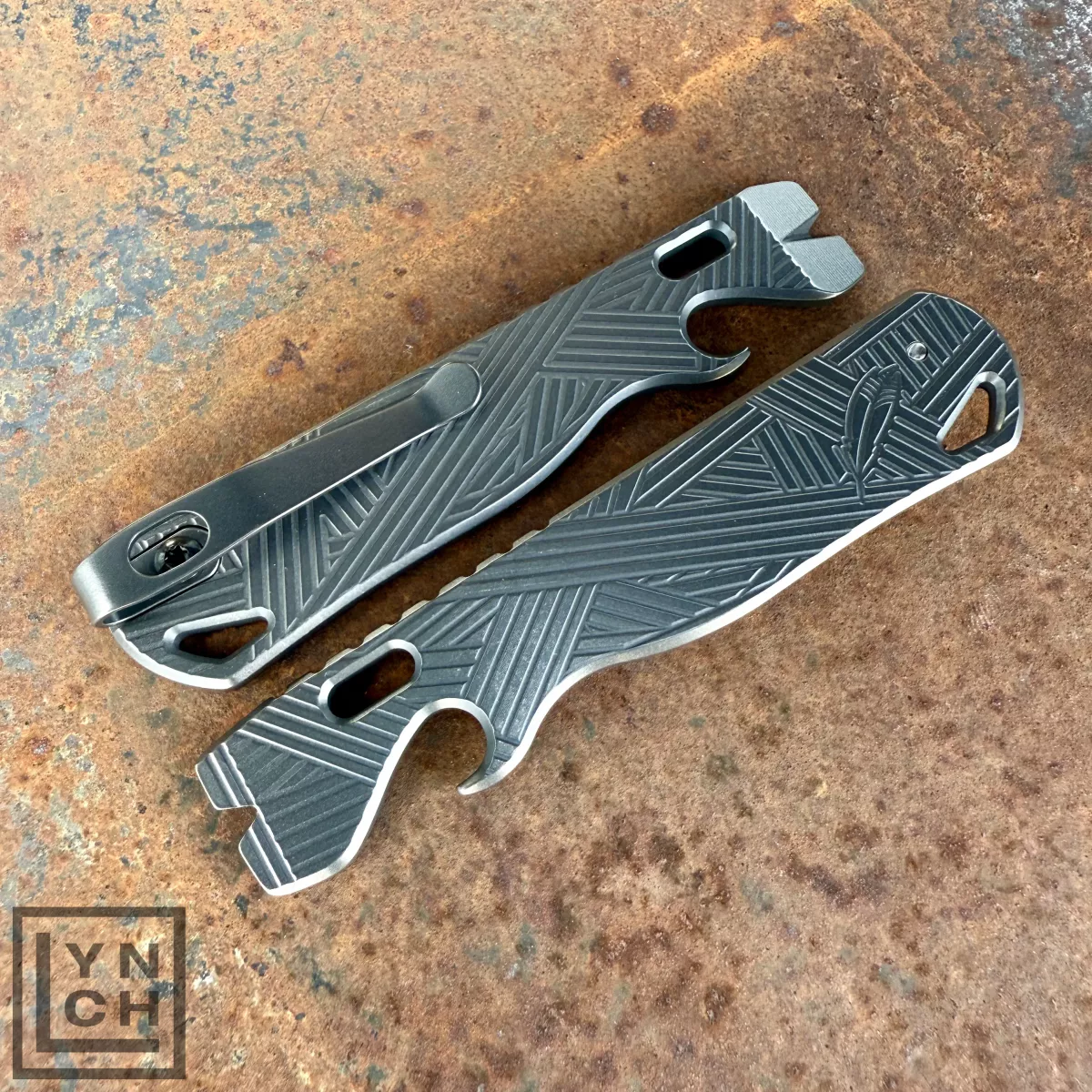 All Access Pass v1s Samurai Titanium Prybar EDC Pocket Tool Plain