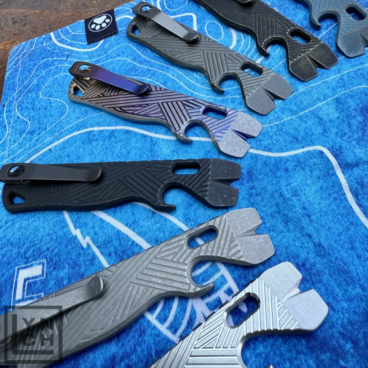 All Access Pass v1s Samurai Titanium Prybar EDC Pocket Tool Plain