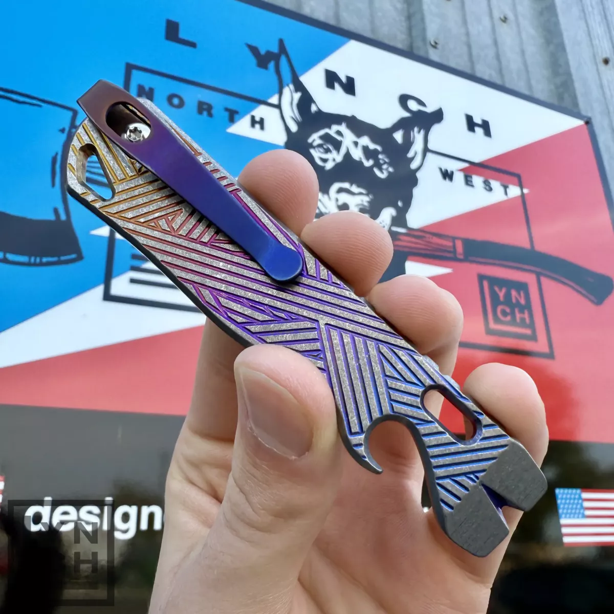 All Access Pass v1s Samurai Titanium Prybar EDC Pocket Tool Plain