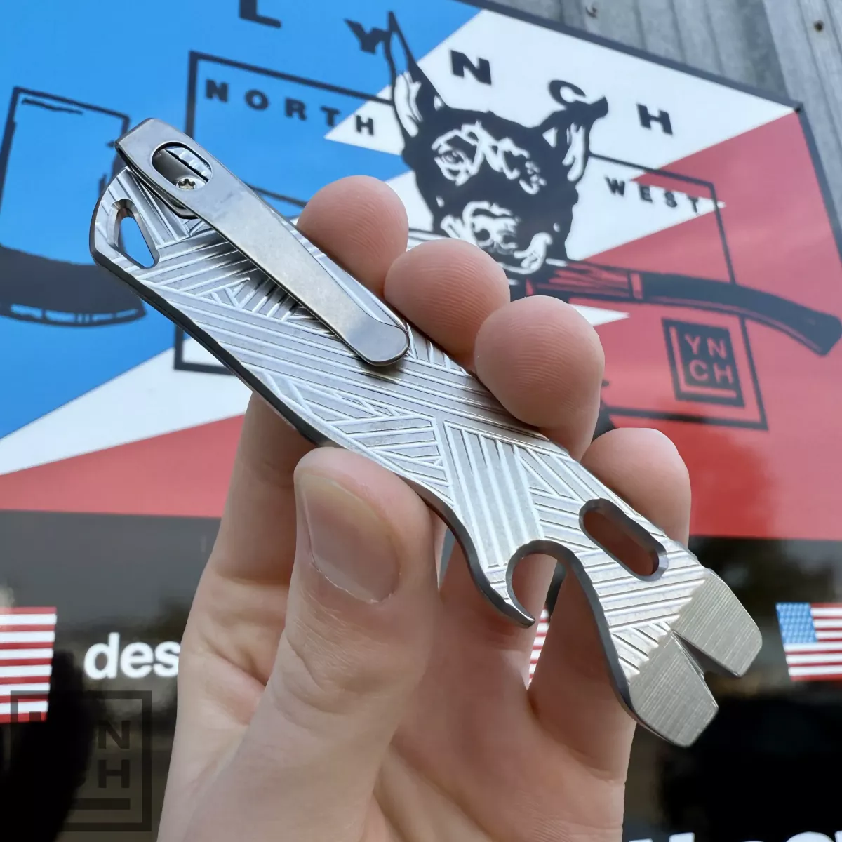 All Access Pass v1s Samurai Titanium Prybar EDC Pocket Tool Plain