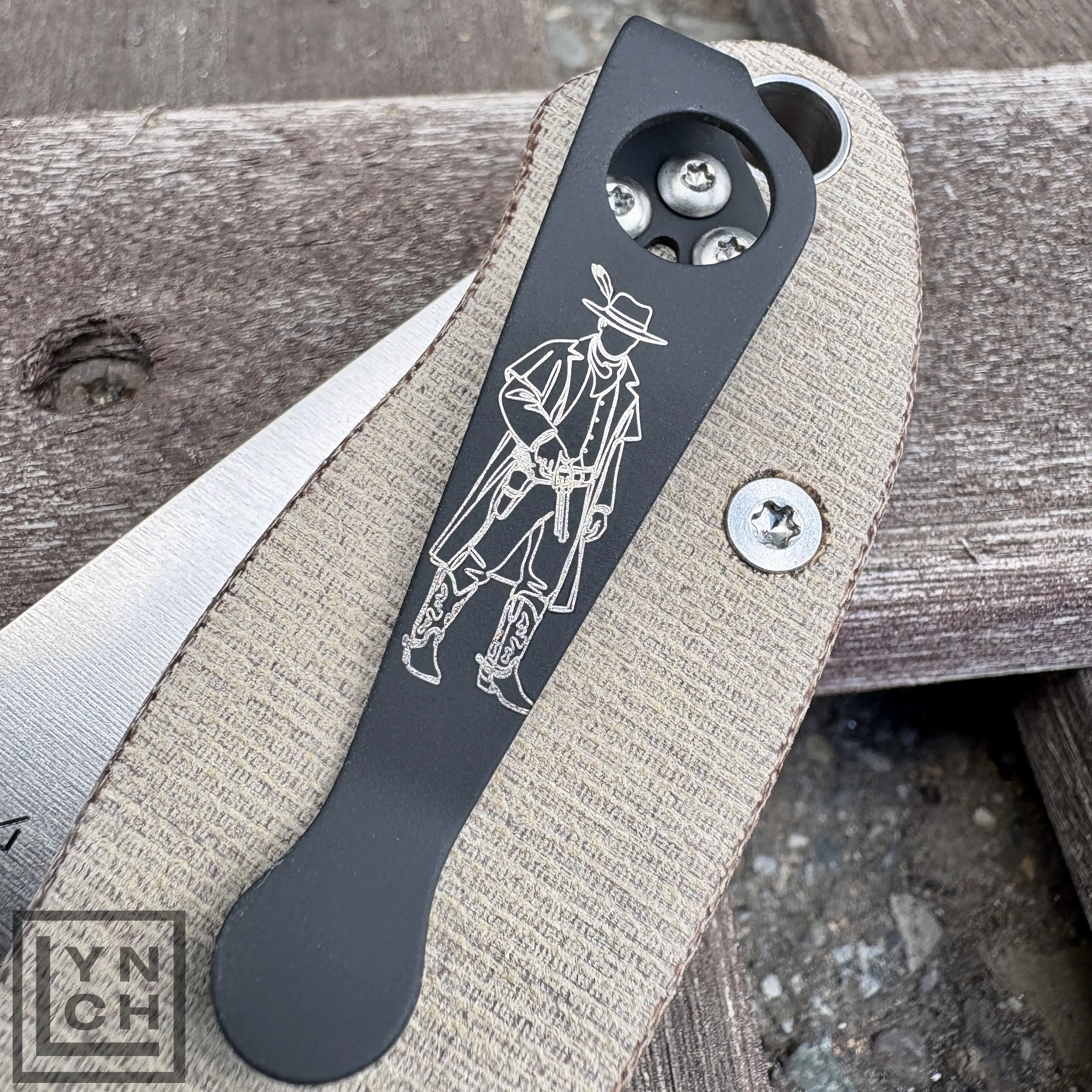 ビッグボーイアイアンバンク Big Iron Deep Carry Titanium Pocket Clips