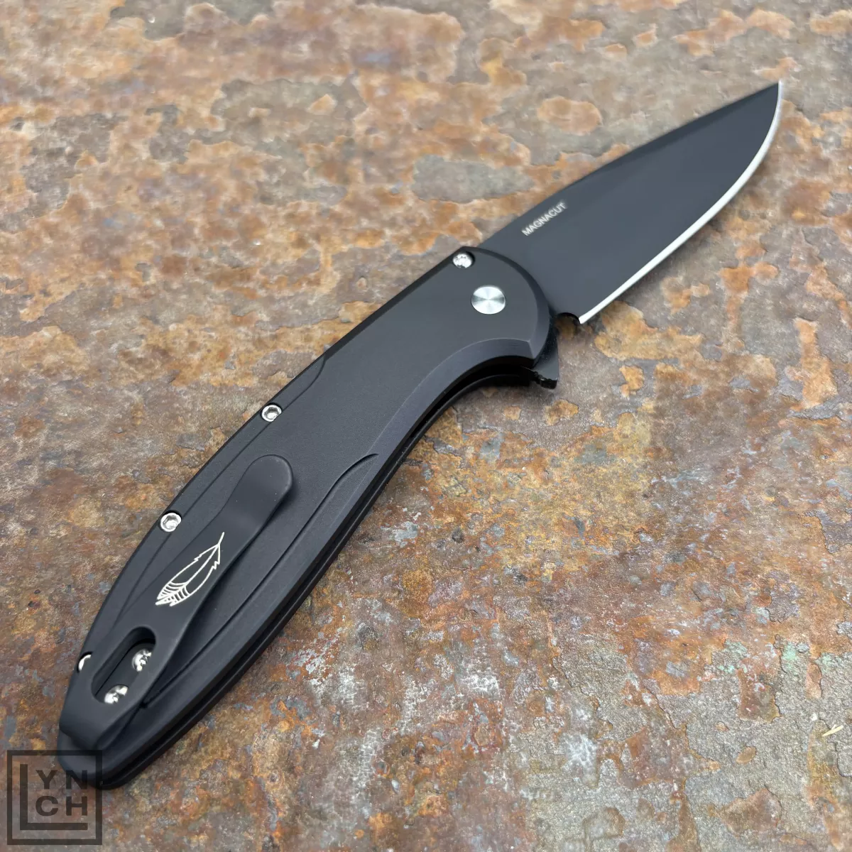 Pro-Tech Cambria Black Aluminum Maple Burl Inlay Black DLC