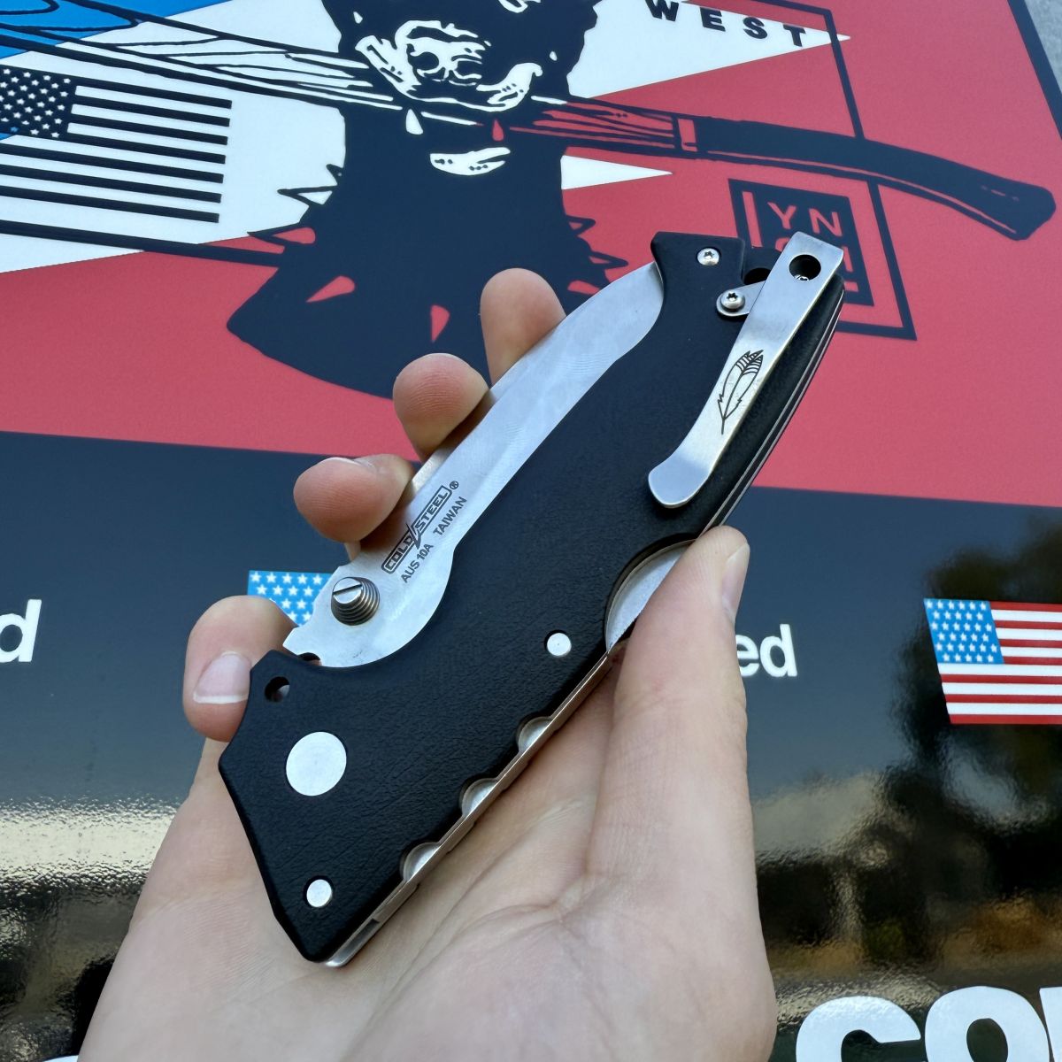 Cold Steel AD-10 Deep Carry Titanium Clip