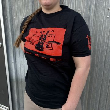 Gildan Black "Red Dog" T-shirts w/ Lynch Blades Sleeve Logo