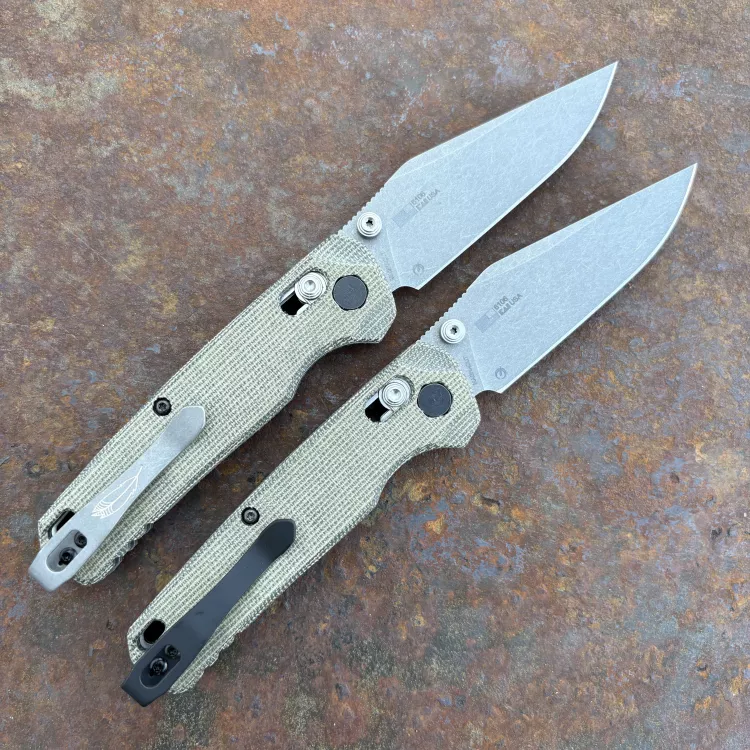 Kershaw Bel-Air Dura-Lock Canvas Micarta Stonewashed Magnacut Clip Point Blade Folding Knife