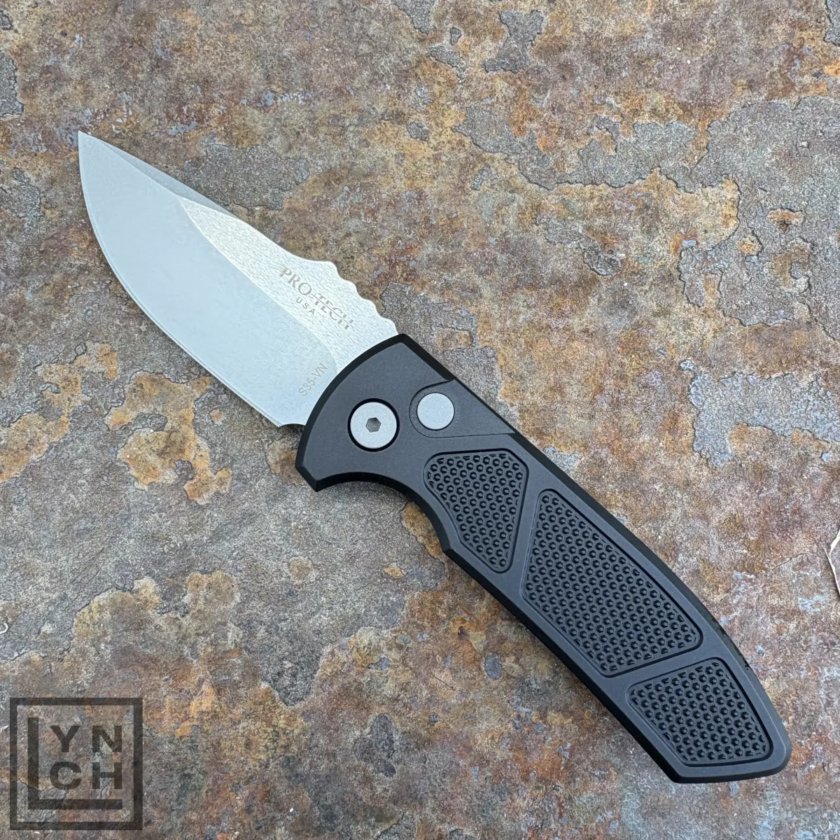 Pro-Tech Les George SBR Auto Textured Black Aluminum Stonewash