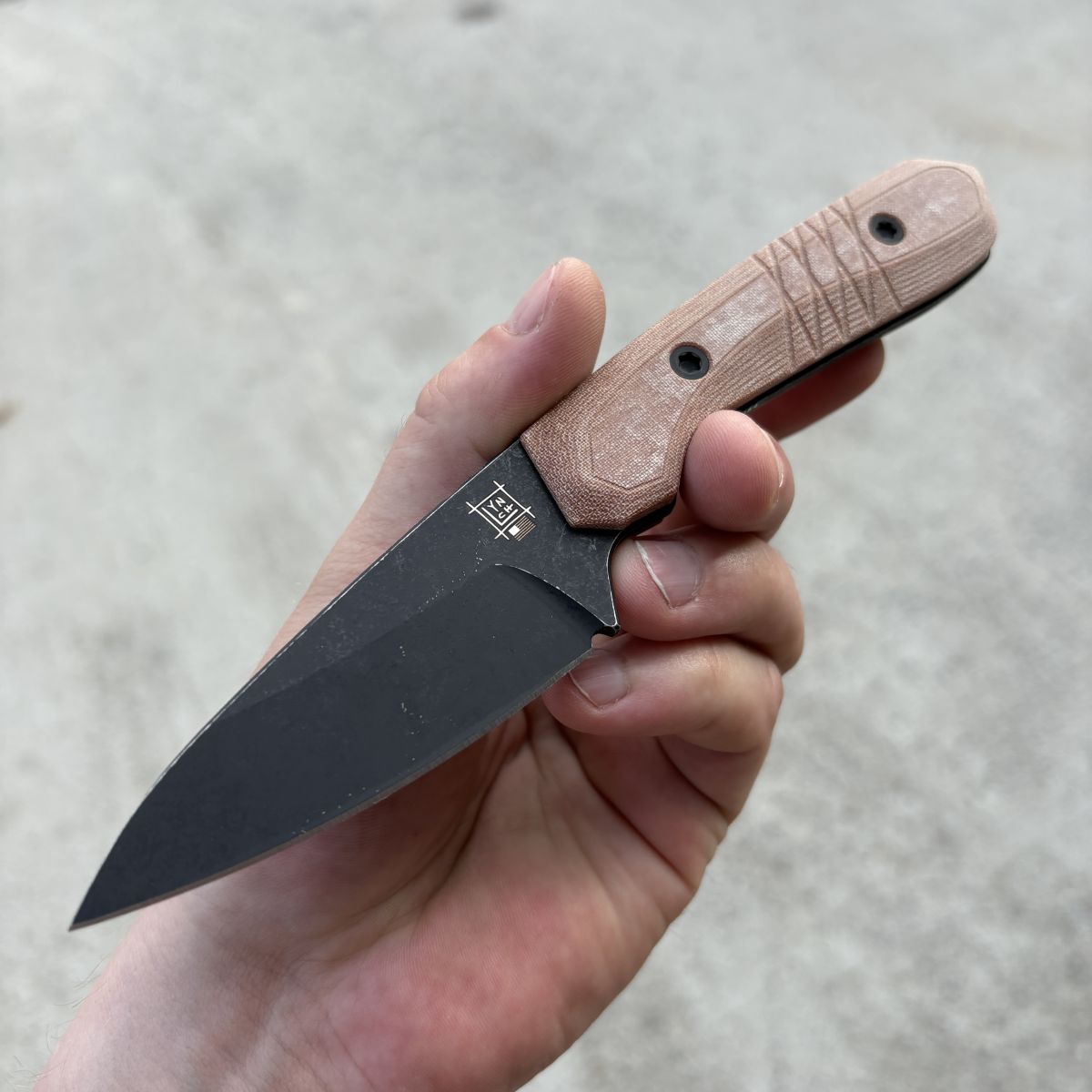 Lynch Blades Sparrow Seven Brown X Micarta Service Black CPM