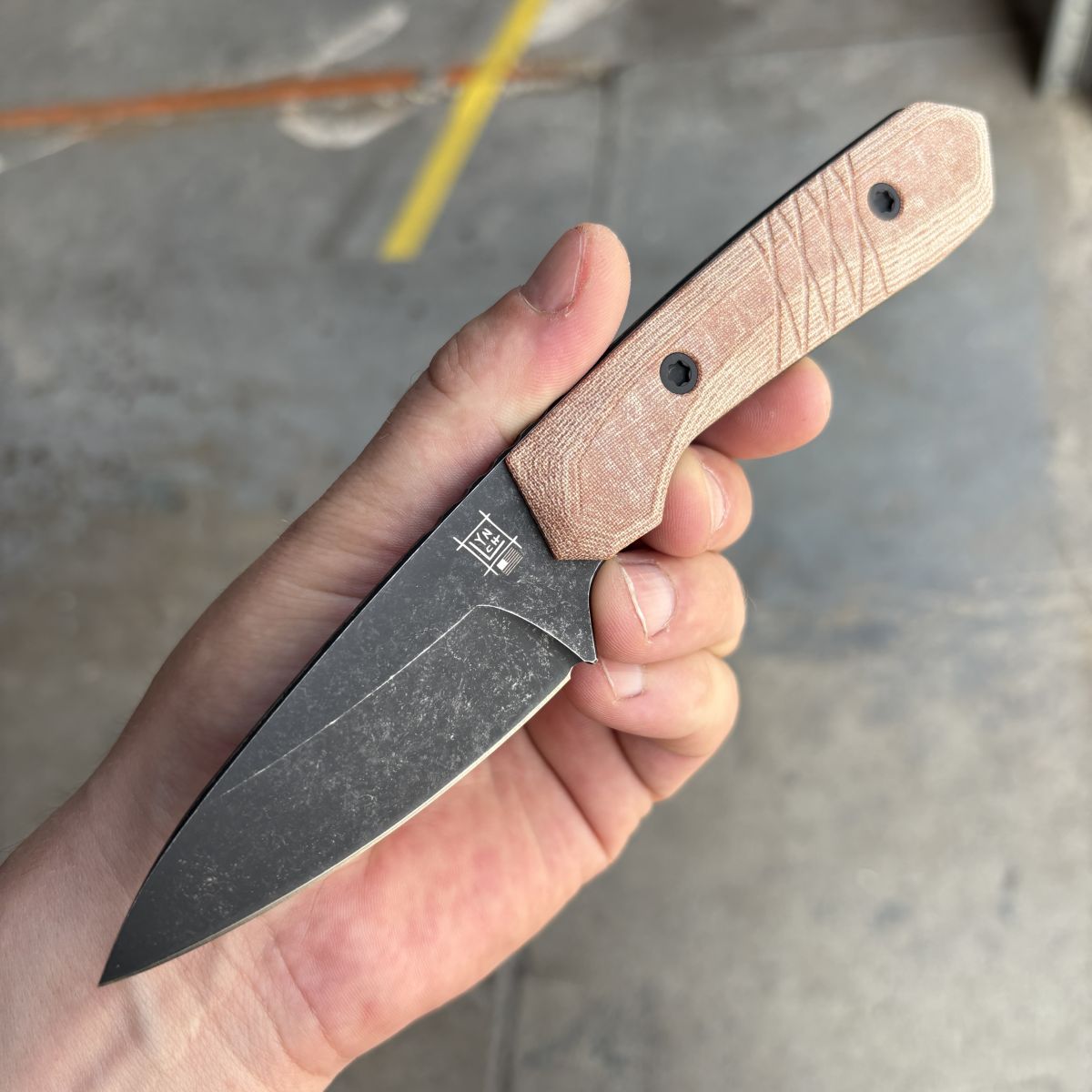 Lynch Blades Sparrow Seven Brown X Micarta Service Black