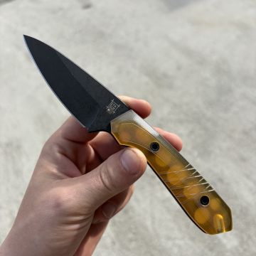 Lynch Blades Sparrow Seven X Ultem Service Black MagnaCut Fixed Blade