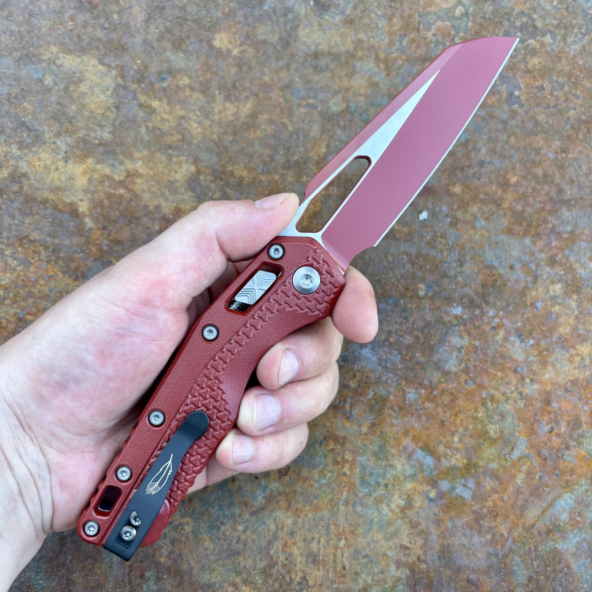 り*け様 レア物完売品 TOOT シームレスカップnano サイズM レッド Microtech MSI Ram-Lok Crimson Red Cerakote Tri-Grip Polymer