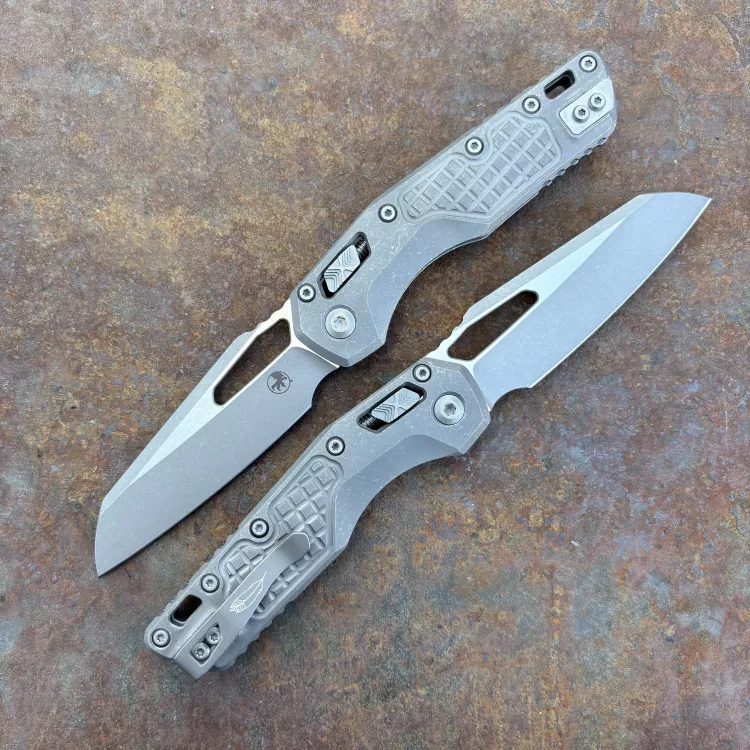 Microtech MSI Ram-Lok Marfione Select Apocalyptic Frag Titanium Apocalytpic M390 Folding Knife