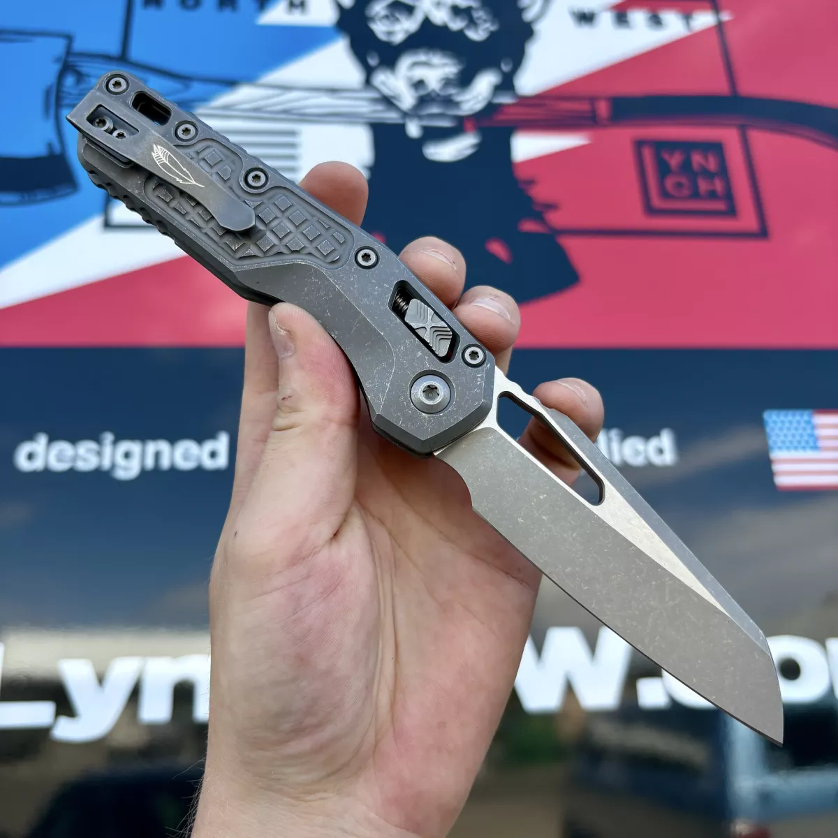 Microtech MSI Ram-Lok Marfione Select Apocalyptic Frag Titanium