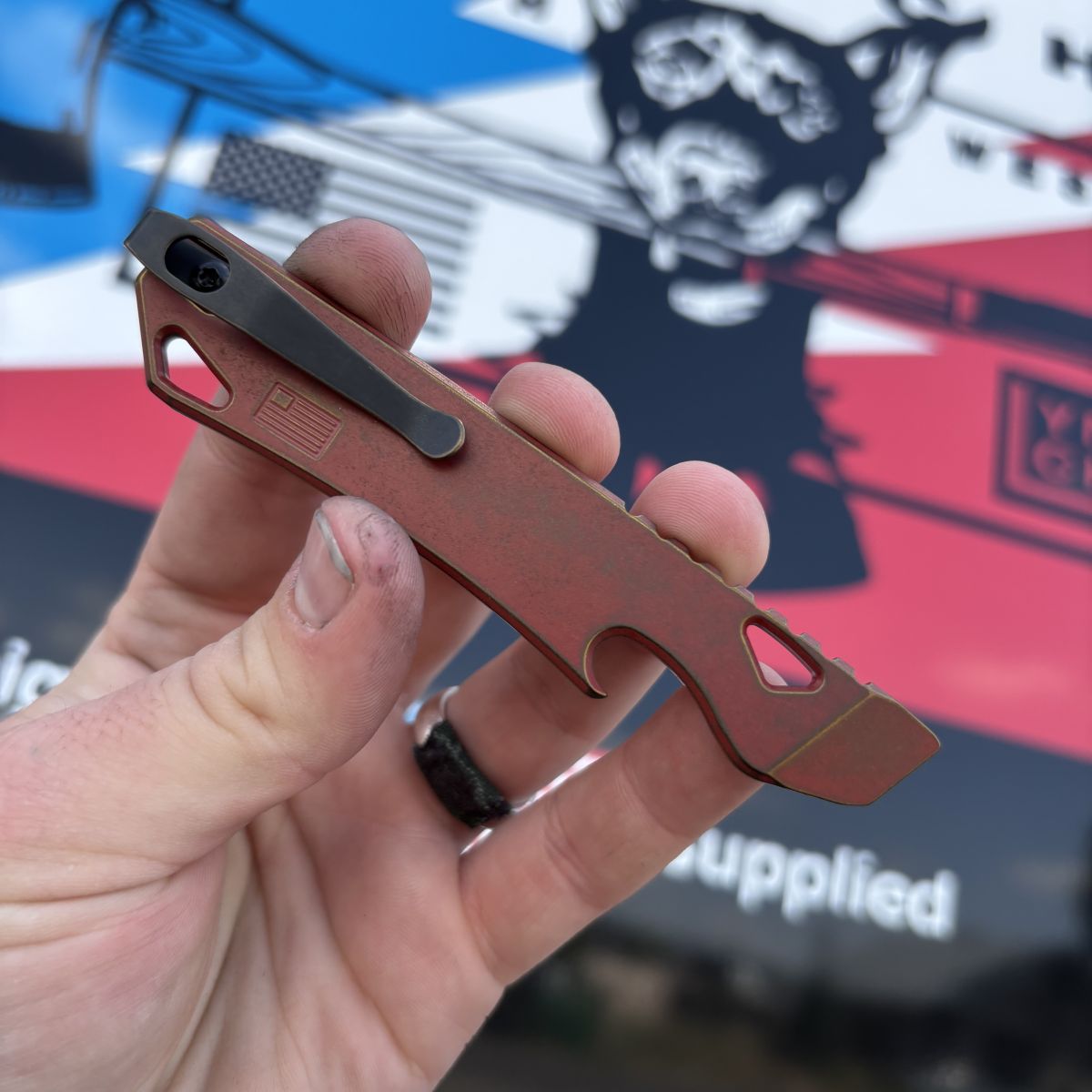 Open Door Policy v2b Plain Titanium Prybar
