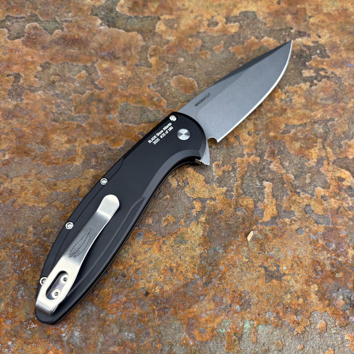 Pro-Tech Cambria 2 Black Aluminum TechnoCarbo Teal Inlay Stonewash