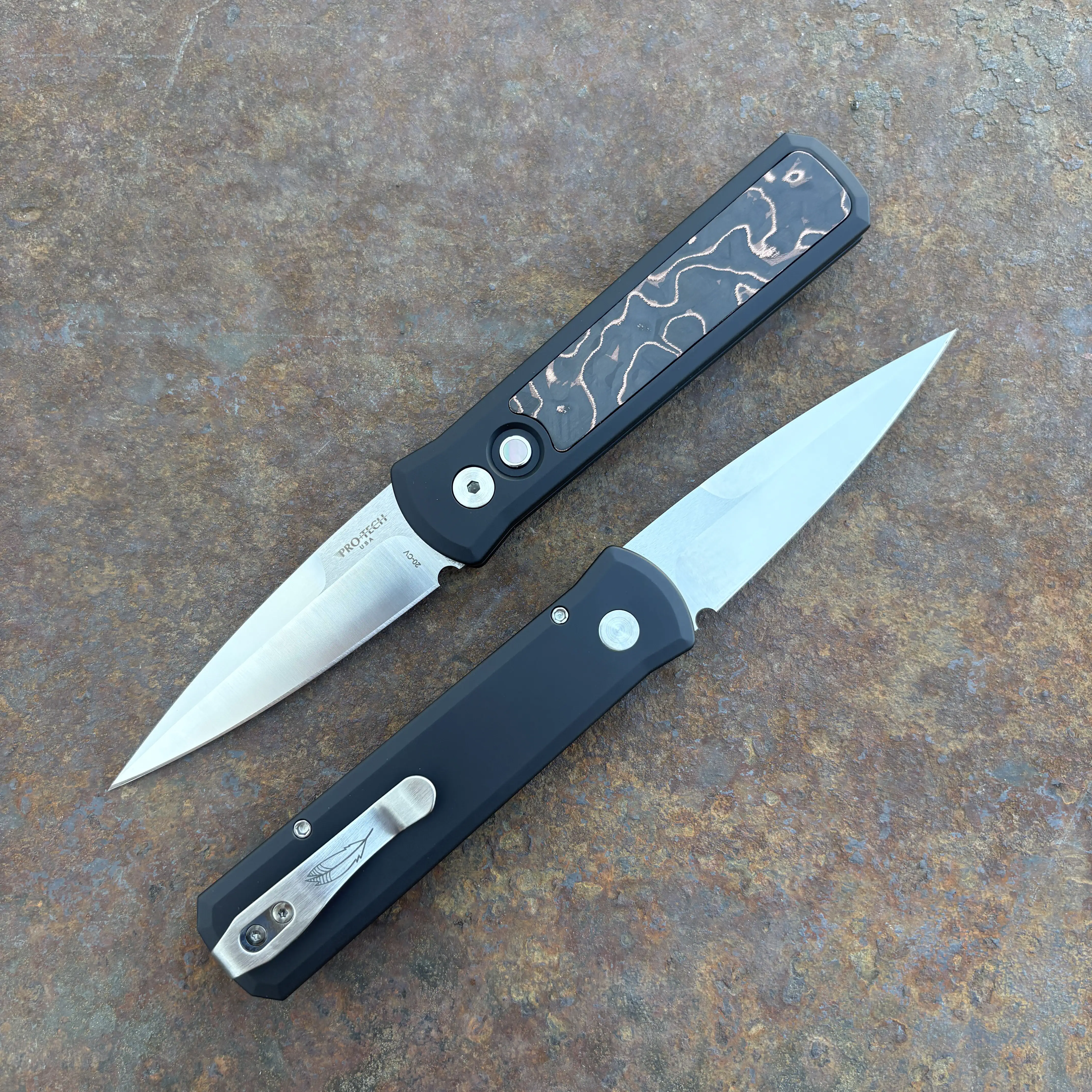 Pro-Tech Godson Auto Black Aluminum Livewire Copper Carbon Fiber