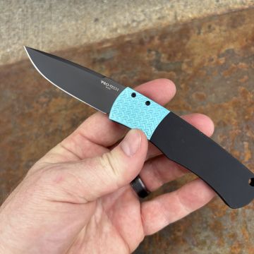 Pro-Tech Magic BR-1.7 "Whiskers" Auto Black Aluminum Black DLC 154CM Blade Folding Knife