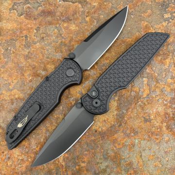 Pro-Tech TR-3 Integrity OPERATOR Relic Black Aluminum Sterile Black DLC S35VN Blade Folding Knife