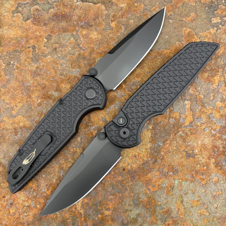 Pro-Tech TR-3 Integrity OPERATOR Relic Black Aluminum Sterile Black DLC S35VN Blade Folding Knife