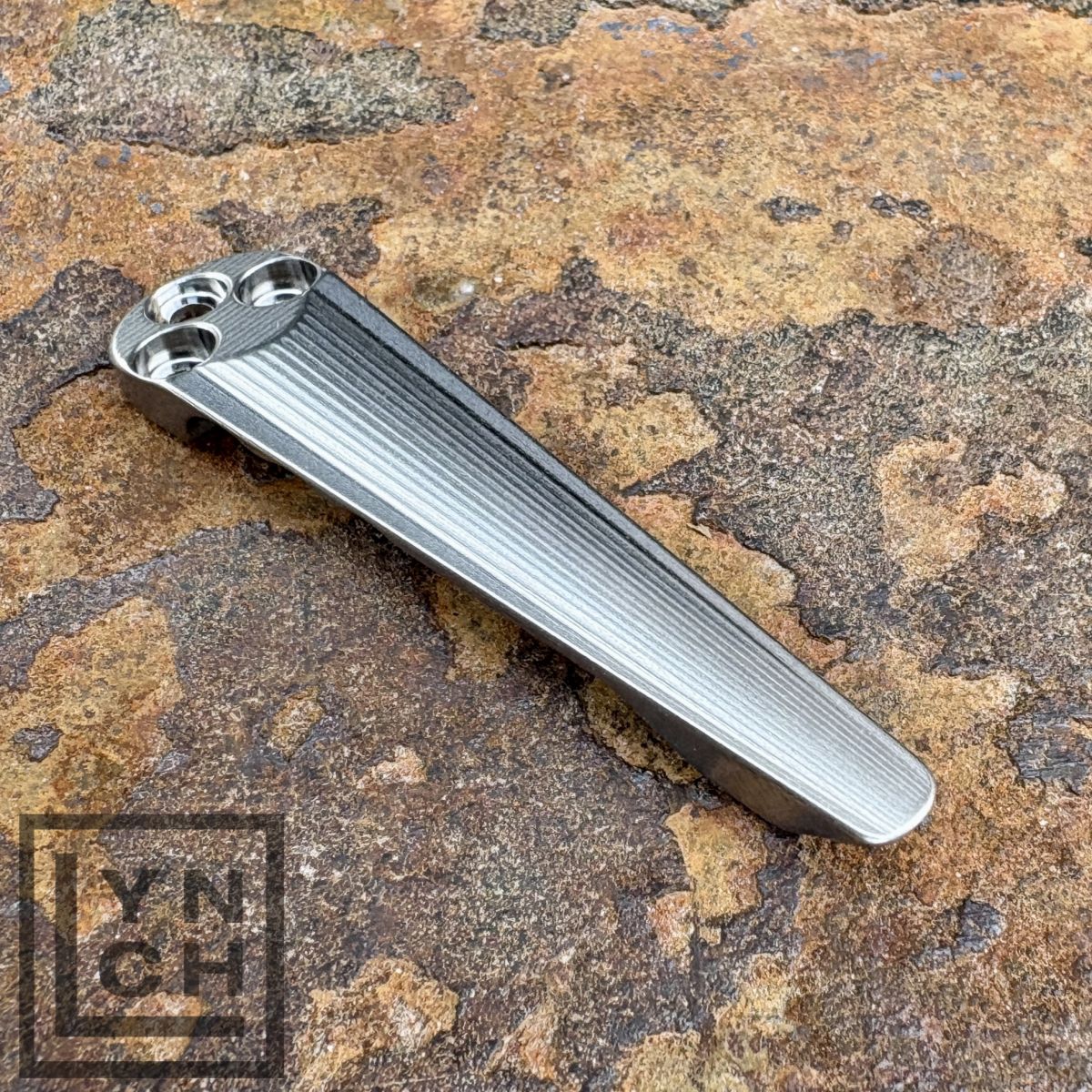 Spyderco 3D Milled Fluted V1 Titanium Non-Deep Carry Clip