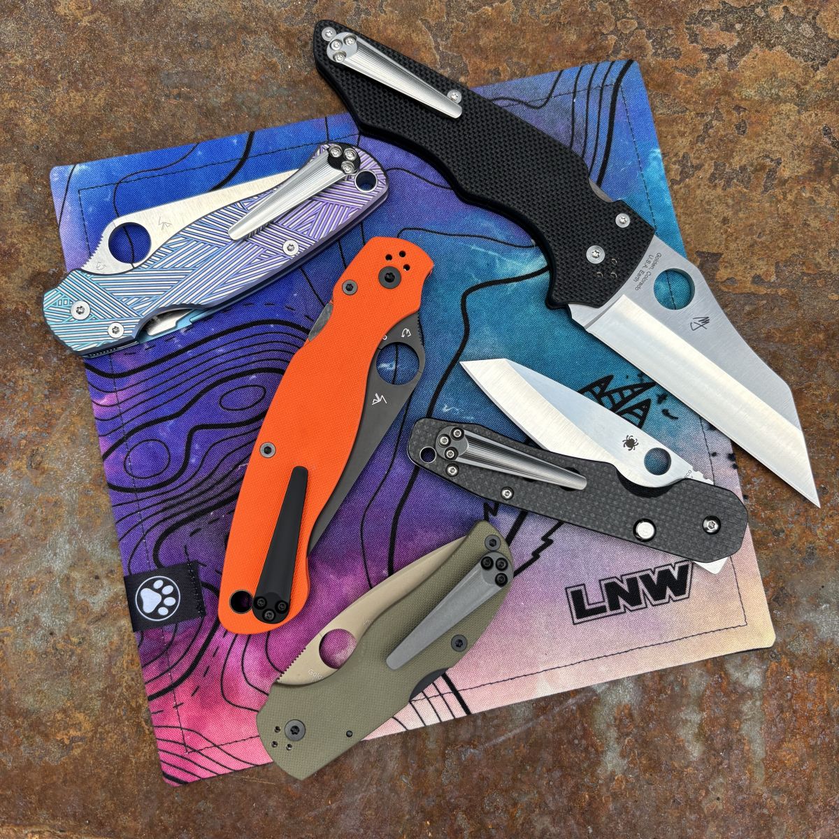 Spyderco 3D Milled Fluted V1 Titanium Non-Deep Carry Clip