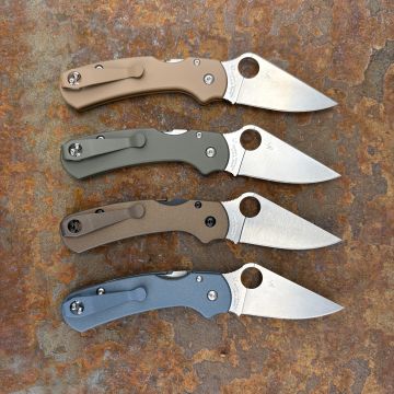 Spyderco Para 3 LW MOD 1 Skinny Plain Titanium Scale Kit