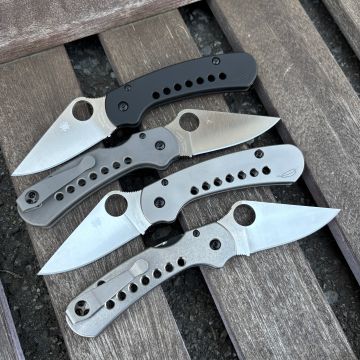 Spyderco Para 3 LW MOD 2 Skinny Titanium Scale Kit