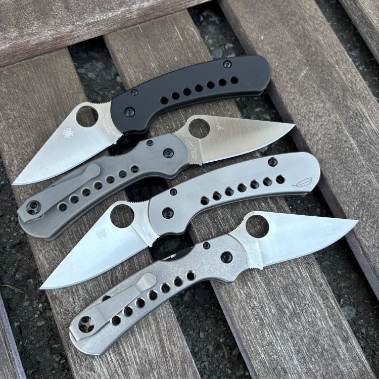 Spyderco Para 3 LW MOD 2 Skinny Titanium Scale Kit