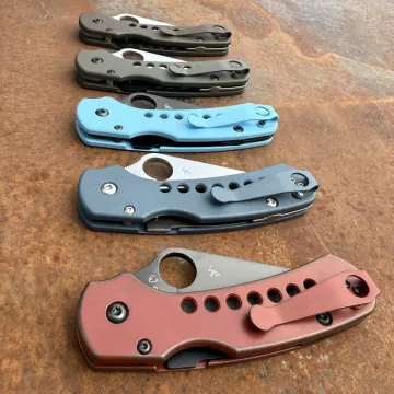 Spyderco Para 3 LW MOD 2 Skinny Titanium Scale Kit