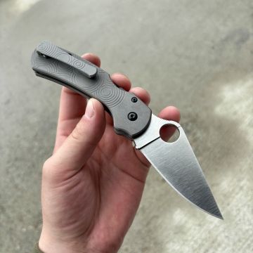 Spyderco Para 3 LW Skinny MOD 3 Sandblast Satin Magnacut SAT Back-Spacer Modular Clip MOD Knife