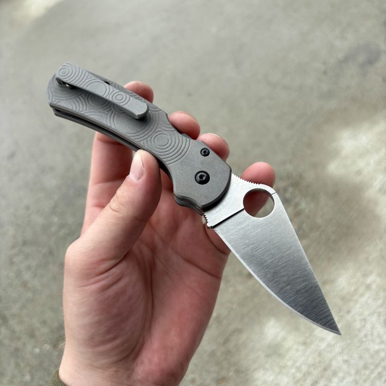 Spyderco Para 3 LW Skinny MOD 3 Sandblast Satin Magnacut SAT Back-Spacer Modular Clip MOD Knife