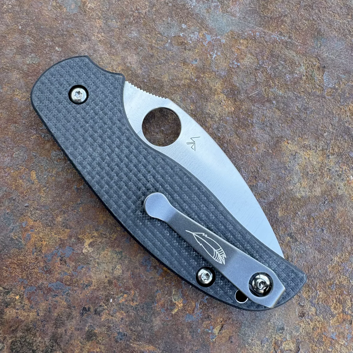Spyderco Sage 6 Black G-10 Laminate Satin CPM S30V Blade