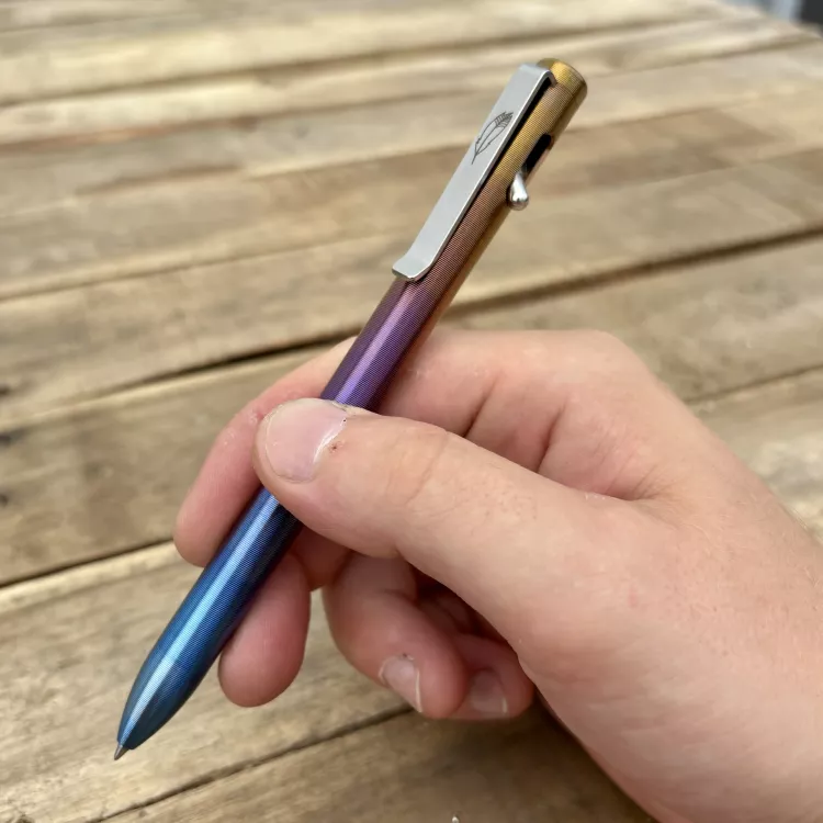 Tactile Turn Standard Titanium Switch Pen - Fade Anodized
