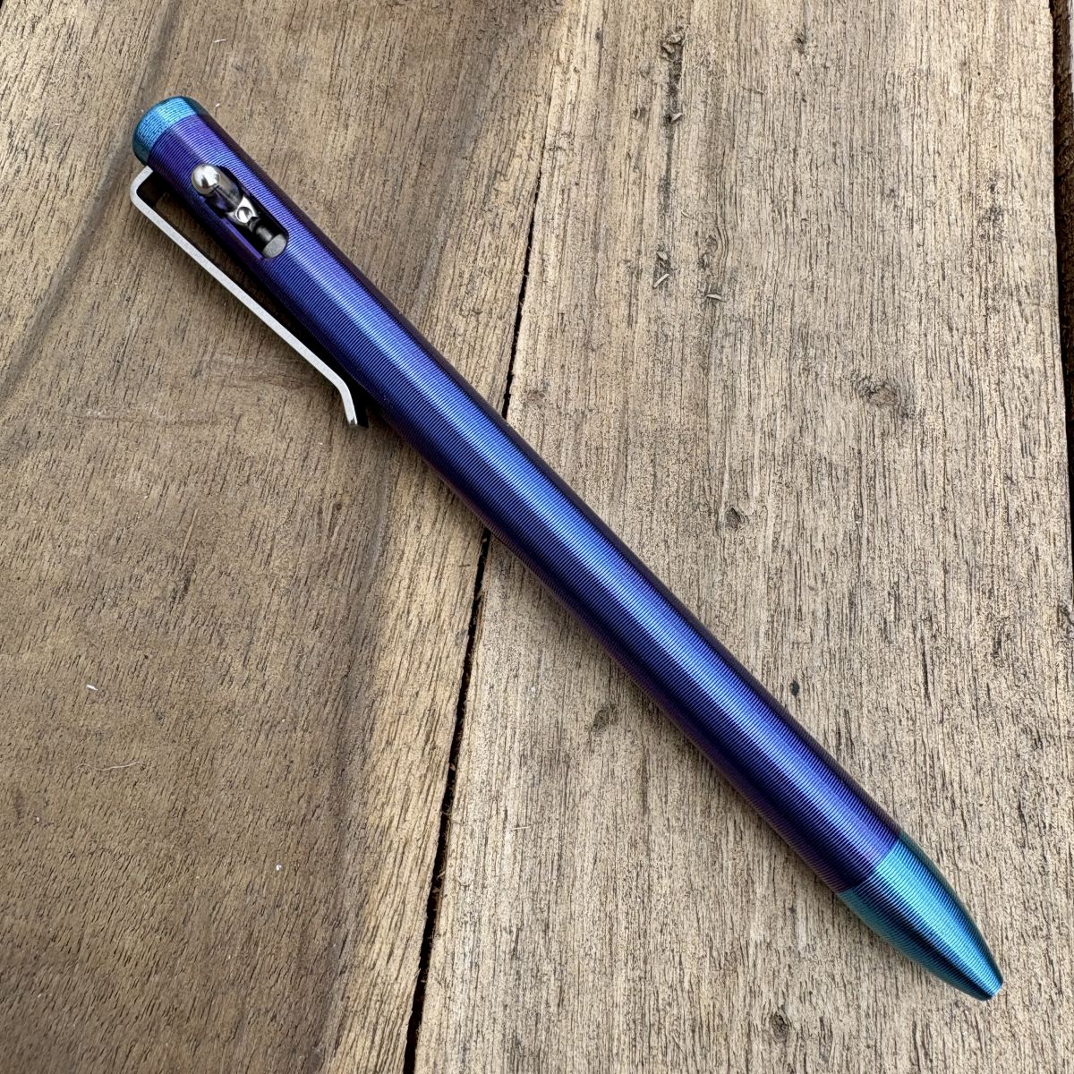 Tactile Turn Standard Titanium Switch Pen - Two Tone Blue