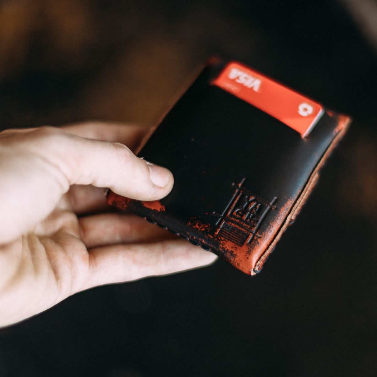 The Big Finn Black Ghost Leather Collaboration Wallet - The Lost