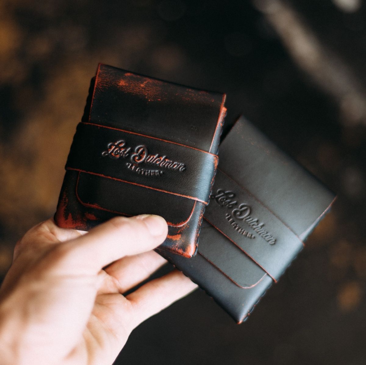 The Big Finn Black Ghost Leather Collaboration Wallet - The Lost