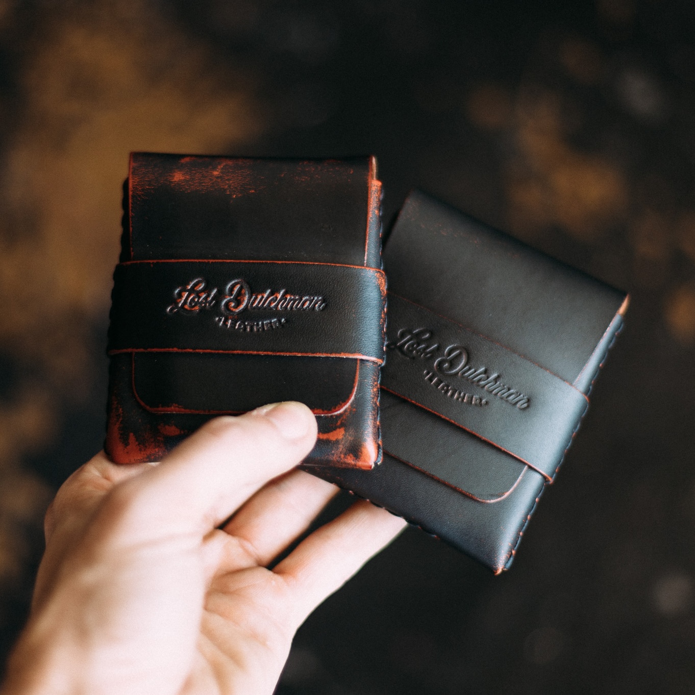 The Big Finn Black Ghost Leather Collaboration Wallet - The Lost